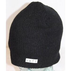 Neff Daily Black Beanie Knit Sock  Hat Cozy Warm Winter Ski Casual Simple Fall